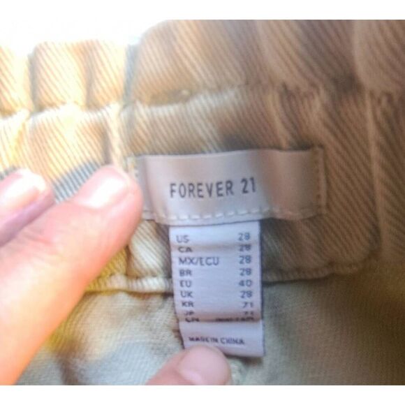 Forever 21 Size 28 (size 6) Sage Green Light Green Jeans - Picture 4 of 7